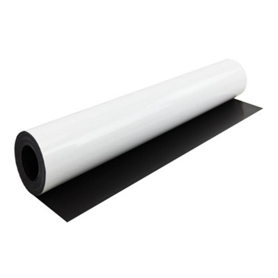 Magflex Xtra Flexible Gloss White Magnetic Sheet For Creating Signage And Displays620mm Wide5M Length from B&Q