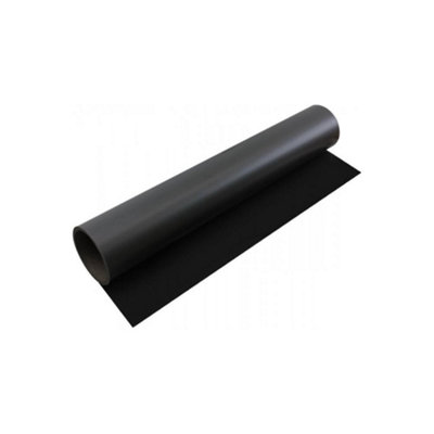 Ferroflex Ultra 620mm Wide Black Flexible Ferrous Sheet For WallsCreating Surfaces Magnets Will Attract To1M Length from B&Q