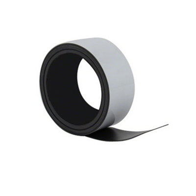 Magflex Lite Flexible Gloss White Dry Wipe Surface Magnetic Gridding Tape50mm Wide5M Lengths from B&Q