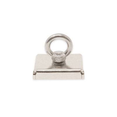 N42 Neodymium Pot Magnet With M10 Eyebolt For Magnet FishingRecovery And Treasure Hunting75mm X 55mm X 14.5mm110Kg Pull from B&Q
