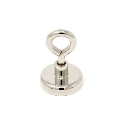 Neodymium Machine Lathed Clamping Magnet With M6 Eyebolt For HoldingHanging & Displaying Items32mm37.2Kg Pull from B&Q