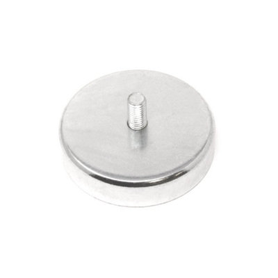 Ferrite Pot Magnet With M10 External Thread For ArtsCraftsModel Making & Holding80mm X 18mm Thick 57Kg PullPack Of 4 from B&Q