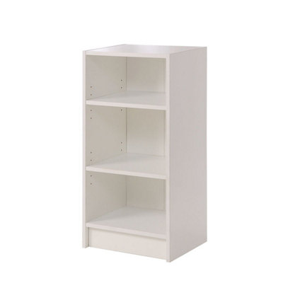 Timber Art Design 3 Tier Cube Bookcase Display Shelving Storage Unit Wood Furniture White from B&Q