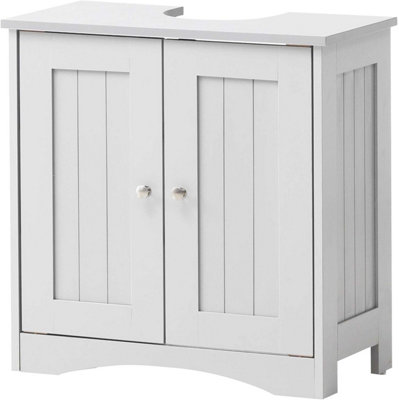 Bathroom Sink Cabinet Under Basin Unit Cupboard Storage Furniture White from B&Q