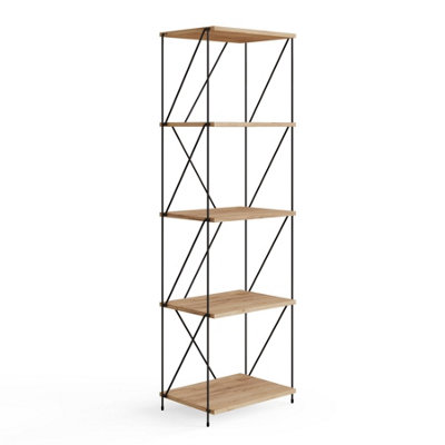 Leyo 5 Tier Storage Rack Wotan Oak from B&Q