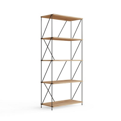 Leyo 5 Tier Storage Rack Wotan Oak from B&Q