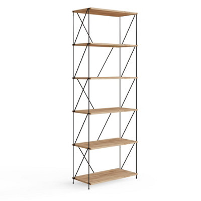 Leyo 6 Tier Storage Rack Wotan Oak from B&Q