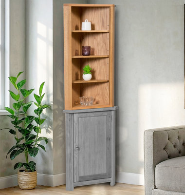 Hallowood Furniture Waverly Oak Compact Corner Cupboard Top from B&Q