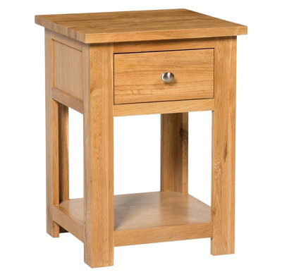Hallowood Furniture Waverly Oak Lamp Table With Drawer from B&Q