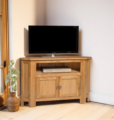 Hallowood Furniture Waverly Oak 2 Door Corner Tv Unit from B&Q