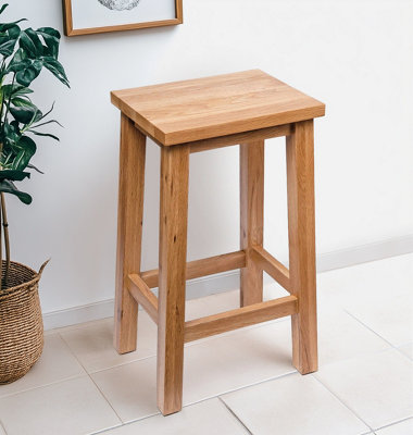 Hallowood Furniture Camberley Oak Bar Stool from B&Q