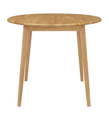 Hallowood Furniture Ledbury Drop Leaf Round Table In Light Oak Finish from B&Q