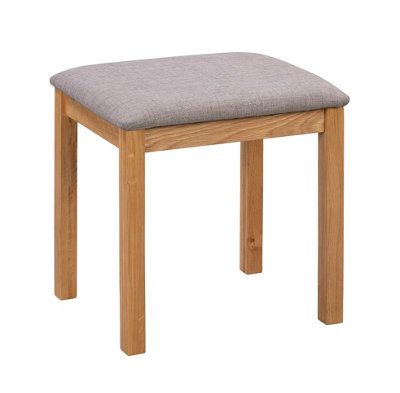 Hallowood Furniture Hereford Oak Dressing Stool from B&Q