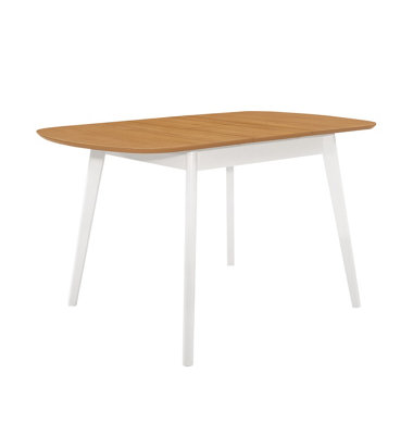 Hallowood Furniture Aston Butterfly Extending Dining Table In White Painted Finish from B&Q