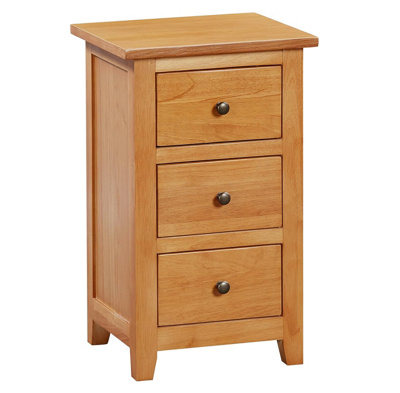 Hallowood Furniture Aston 3 Drawer Small Bedside Table from B&Q