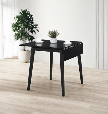 Hallowood Furniture Ledbury Drop Leaf Rectangular Table In Black Finish from B&Q
