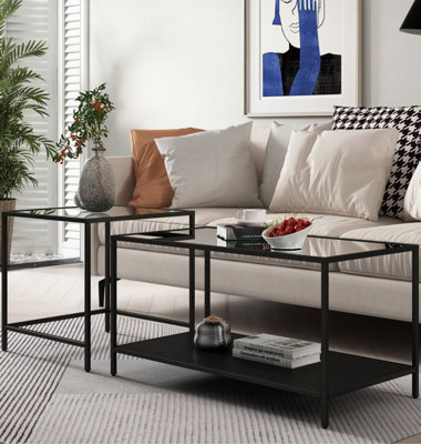 Hallowood Furniture Bewdley Metal Nesting Coffee Tables from B&Q