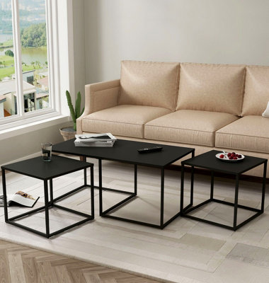 Hallowood Furniture Bewdley Metal Coffee Table With Nest Of Tables from B&Q