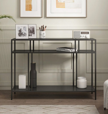 Hallowood Furniture Bewdley Large Black Display Unit 110Cm from B&Q