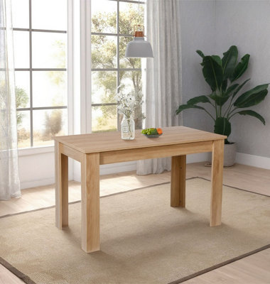 Hallowood Furniture Newquay Oak Fixed Top Dining Table 120Cm from B&Q