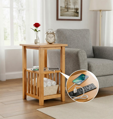 Hallowood Furniture Aston Magazine Table With Power Sockets from B&Q