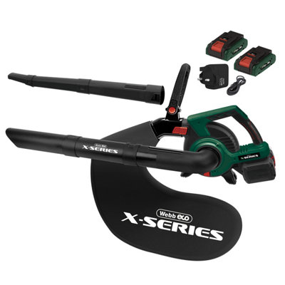 Webb Wev20X2Bvb4X 40V (2 X 20V) Blower & Vacuum (2 X 4Ah Batteries & Charger) from B&Q