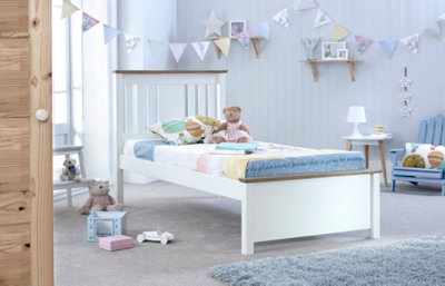 Save On Goods UK 3Ft Single Pure White,wood,wooden Low Foot EndBed Frame.shaker Style.storage Drawer Options from B&Q