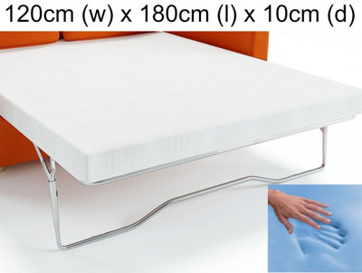 Save On Goods UK Memory Foam Sofa Bed Bed Settee Mattress. Metal Action Sofabed Matress  (120Cm (W) X 180Cm (L) X 10Cm (Thick)) from B&Q