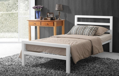 Save On Goods UK 3Ft Single Strong,solid,metal Bed Frame,bedstead,heavy Duty. White from B&Q