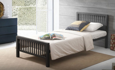 Save On Goods UK 3Ft Single StrongHeavy Duty Solid,metal Bed Frame,black Bedstead,heavy Duty Bed Base from B&Q
