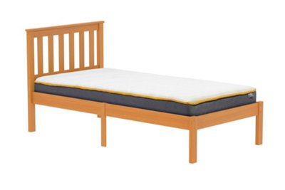 Save On Goods UK 3Ft Single Antique Pine Wood Bed Frame.wooden Shaker Style,low Footend Bedstead from B&Q