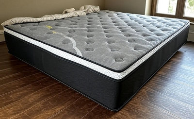 Save On Goods UK 4Ft6 Double 1500 Pocket Spring Hybrid Cool Gel,visco Memory Foam Pillow Top Sprung Mattress from B&Q