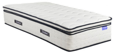 Save On Goods UK 3Ft Single Pocket Spring 2000 Visco Elastic Memory Foam Pillow Top Sprung Mattress from B&Q