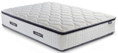 Save On Goods UK 4Ft6 Double Pocket Spring 800 Visco Elasticmemory Foam Pillow Top Sprung Mattress,vacuum Rolled,boxed from B&Q