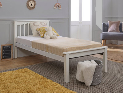 Save On Goods UK 4Ft Small Double Heavy Duty Wood,metal Bed Frame.strong,robust Bedstead. White from B&Q