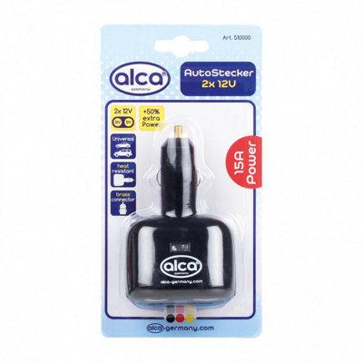 Alca 12V 2-Way Cigarette Lighter Power Charger A510000 from B&Q
