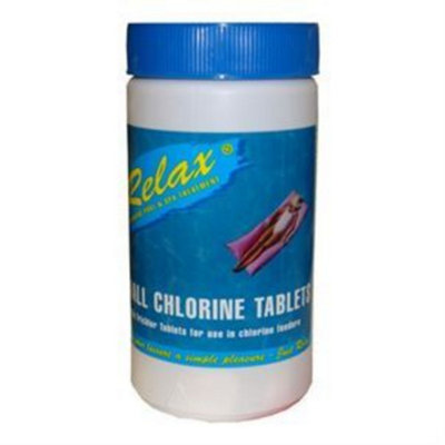Deep Blue Plastica 6 X 1Kg Relax Small Chlorine Tabs from B&Q
