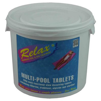 Deep Blue Plastica 6 X 2Kg Relax 200G Multipool Tabs from B&Q