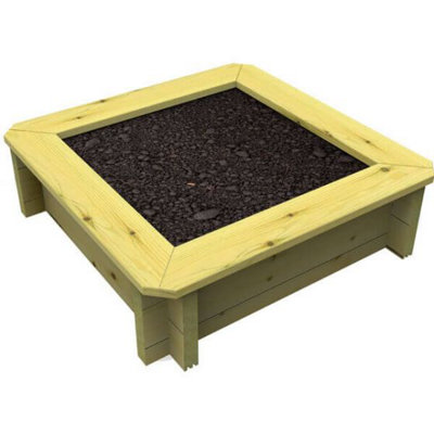 Garden Timber Company Wooden Raised Bed1M X 1M295mm Height44mm Thick Wall from B&Q