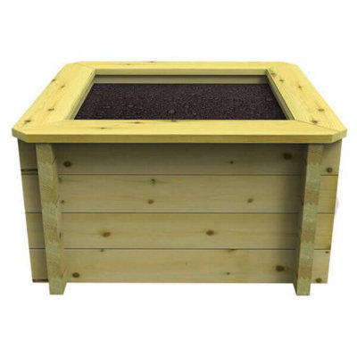 Garden Timber Company Wooden Raised Bed1.5M X 1.5M429mm Height44mm Thick Wall from B&Q