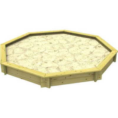 Garden Timber Company Wooden Sandpit 6Ft Octagonal295mm Height44mm Thick Wall from B&Q
