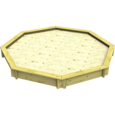 Garden Timber Company Wooden Sandpit 10Ft Octagonal295mm Height44mm Thick Wall from B&Q
