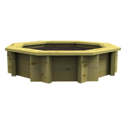 Garden Timber Company Wooden Raised Bed6Ft Octagonal429mm Height27mm Thick Wall from B&Q
