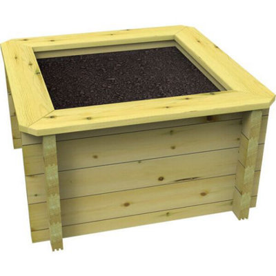 Garden Timber Company Wooden Raised Bed1M X 1M429mm Height27mm Thick Wall from B&Q