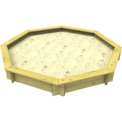 Garden Timber Company Wooden Sandpit 8Ft Octagonal295mm Height44mm Thick Wall from B&Q