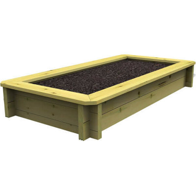Garden Timber Company Wooden Raised Bed2M X 1M965mm Height44mm Thick Wall from B&Q