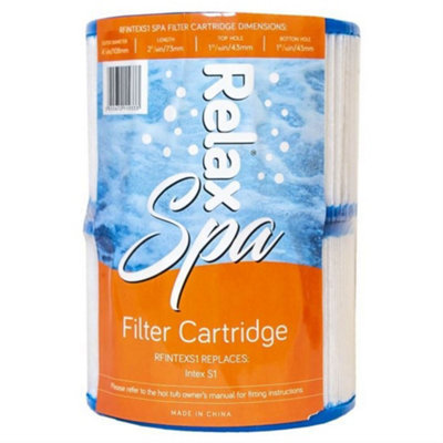 Relax Spa Filter Cartridge For Intex Purespa Twin Pack from B&Q