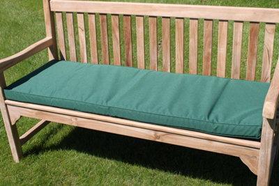 Garden Market Place Garden Furniture Cushion- Cushion For 3 Seater Garden Bench Green from B&Q