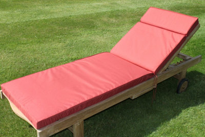 Garden Market Place Garden Furniture Cushion- Cushion For Garden Sun Lounger Chair In Terracotta from B&Q