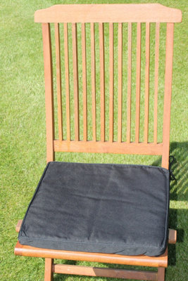 Garden Market Place Garden Furniture Cushion- Seat Pad For Garden Chair In Black from B&Q